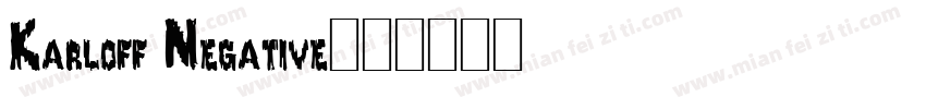 Karloff Negative字体转换